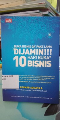 Buka Bisnis Ga Pake Lama Dijamin!!! 10 Hari Buka Bisnis
