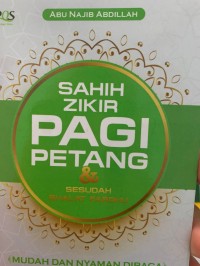 Sahih zikir pagi petang