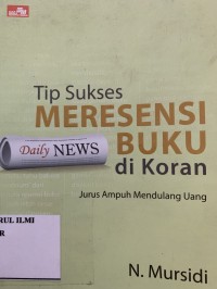 Tips sukses merensi buku di koran